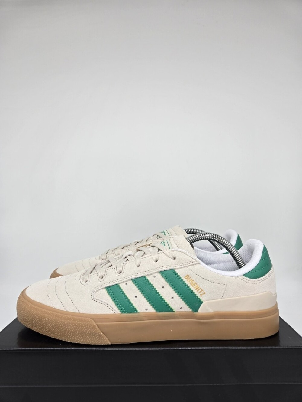 adidas Men's Busenitz Vulc II HQ7530 Alumina Court Green Gum Shoes Size 11.5